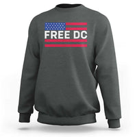 Free DC Patriotic Sweatshirt Defend Washington D.C. Statehood American Flag - Wonder Print Shop