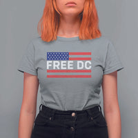 Free DC Patriotic T Shirt For Women Defend Washington D.C. Statehood American Flag - Wonder Print Shop