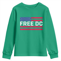 Free DC Patriotic Youth Sweatshirt Defend Washington D.C. Statehood American Flag - Wonder Print Shop