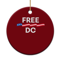 Free DC Ceramic Ornament Defend Washington D.C. Statehood Rights - Wonder Print Shop