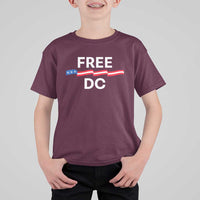 Free DC T Shirt For Kid Defend Washington D.C. Statehood Rights - Wonder Print Shop