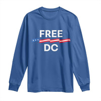 Free DC Long Sleeve Shirt Defend Washington D.C. Statehood Rights - Wonder Print Shop