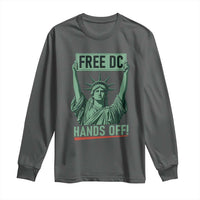 Free DC Hands Off Long Sleeve Shirt Statue of Liberty for Washington D.C. Rights - Wonder Print Shop