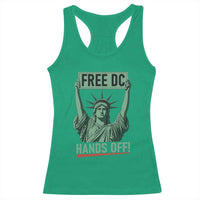 Free DC Hands Off Racerback Tank Top Statue of Liberty for Washington D.C. Rights - Wonder Print Shop