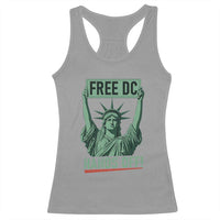 Free DC Hands Off Racerback Tank Top Statue of Liberty for Washington D.C. Rights - Wonder Print Shop