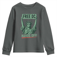 Free DC Hands Off Youth Sweatshirt Statue of Liberty for Washington D.C. Rights - Wonder Print Shop