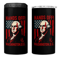 Hands Off DC Patriotic 4 in 1 Can Cooler Tumbler George Washington American Flag - Wonder Print Shop