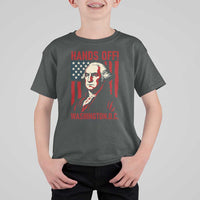 Hands Off DC Patriotic T Shirt For Kid George Washington American Flag - Wonder Print Shop