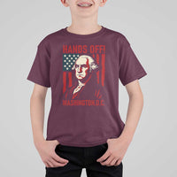 Hands Off DC Patriotic T Shirt For Kid George Washington American Flag - Wonder Print Shop