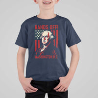Hands Off DC Patriotic T Shirt For Kid George Washington American Flag - Wonder Print Shop