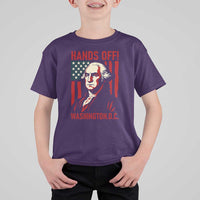 Hands Off DC Patriotic T Shirt For Kid George Washington American Flag - Wonder Print Shop