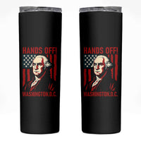 Hands Off DC Patriotic Skinny Tumbler George Washington American Flag - Wonder Print Shop