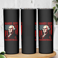 Hands Off DC Patriotic Skinny Tumbler George Washington American Flag - Wonder Print Shop