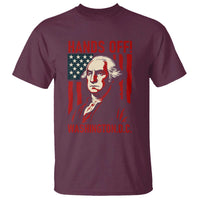 Hands Off DC Patriotic T Shirt George Washington American Flag - Wonder Print Shop