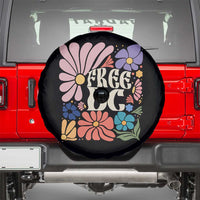 Free DC Subtle Groovy Floral Spare Tire Cover Washington D.C. Rights Retro Hippie Style - Wonder Print Shop