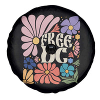 Free DC Subtle Groovy Floral Spare Tire Cover Washington D.C. Rights Retro Hippie Style - Wonder Print Shop