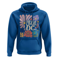 Free DC Subtle Groovy Floral Hoodie Washington D.C. Rights Retro Hippie Style - Wonder Print Shop
