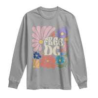 Free DC Subtle Groovy Floral Long Sleeve Shirt Washington D.C. Rights Retro Hippie Style - Wonder Print Shop