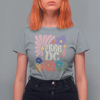 Free DC Subtle Groovy Floral T Shirt For Women Washington D.C. Rights Retro Hippie Style - Wonder Print Shop