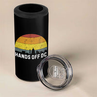 Hands Off DC 4 in 1 Can Cooler Tumbler Retro Washington D.C. Skyline - Wonder Print Shop