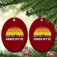 Hands Off DC Ceramic Ornament Retro Washington D.C. Skyline - Wonder Print Shop
