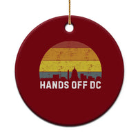 Hands Off DC Ceramic Ornament Retro Washington D.C. Skyline - Wonder Print Shop