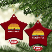 Hands Off DC Ceramic Ornament Retro Washington D.C. Skyline - Wonder Print Shop