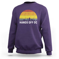 Hands Off DC Sweatshirt Retro Washington D.C. Skyline - Wonder Print Shop
