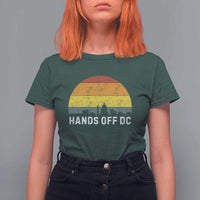 Hands Off DC T Shirt For Women Retro Washington D.C. Skyline - Wonder Print Shop