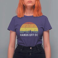 Hands Off DC T Shirt For Women Retro Washington D.C. Skyline - Wonder Print Shop