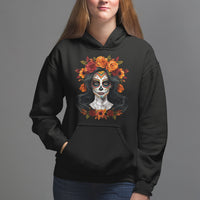 Day of the Dead Women Hoodie De Los Muertos Calavera La Catrina Sugar Skull Women - Wonder Print Shop