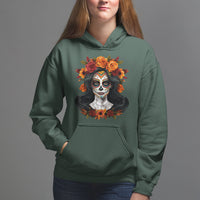 Day of the Dead Women Hoodie De Los Muertos Calavera La Catrina Sugar Skull Women - Wonder Print Shop