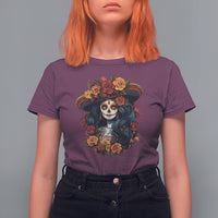 Day of the Dead Women T Shirt For Women La Catrina De Los Muertos Calavera Sugar Skull Women - Wonder Print Shop