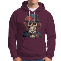 Day of the Dead Men Hoodie Dia De Los Muertos Calavera Sugar Skull Man Fancy Dress - Wonder Print Shop