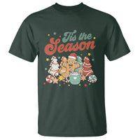 Christmas Cookies T Shirt Tis The Season Xmas Tree Cakes Gingerbread Man Retro Groovy - Wonder Print Shop