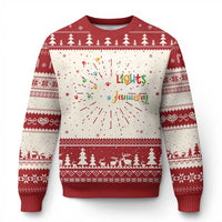 We Can Leave The Christmas Lights Up 'Till January Xmas Tree Ugly Christmas Sweater - Wonder Print Shop