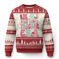 In My Very Merry Teacher Era Xmas Groovy Christmas Ugly Christmas Sweater - Wonder Print Shop