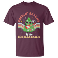 Teacher Christmas T Shirt Rockin' Around The Classroom Groovy Xmas Tree - Wonder Print Shop