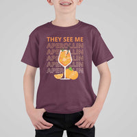 Aperol Spritz T Shirt For Kid They See Me Aperollin Summer Cocktail Sprizz - Wonder Print Shop