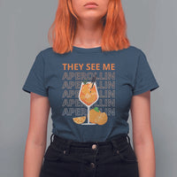 Aperol Spritz T Shirt For Women They See Me Aperollin Summer Cocktail Sprizz - Wonder Print Shop