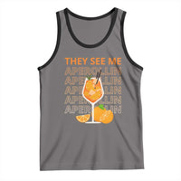 Aperol Spritz Tank Top They See Me Aperollin Summer Cocktail Sprizz