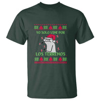 Funny Spanish Ugly Christmas T Shirt Yo Solo Vine Por Los Terrenos I'm Just Here For Feliz Navidad - Wonder Print Shop