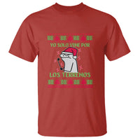 Funny Spanish Ugly Christmas T Shirt Yo Solo Vine Por Los Terrenos I'm Just Here For Feliz Navidad - Wonder Print Shop