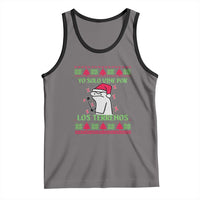 Funny Spanish Ugly Christmas Tank Top Yo Solo Vine Por Los Terrenos I'm Just Here For Feliz Navidad