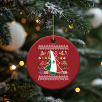 Mexican Xmas Christmas Ornament Mexico Flag Xmas Tree Ugly Sweater - Wonder Print Shop