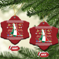 Mexican Xmas Christmas Ornament Mexico Flag Xmas Tree Ugly Sweater - Wonder Print Shop