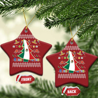 Mexican Xmas Christmas Ornament Mexico Flag Xmas Tree Ugly Sweater - Wonder Print Shop