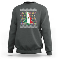 Mexican Christmas Sweatshirt Mexico Flag Xmas Tree Ugly Sweater - Wonder Print Shop