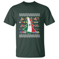 Mexican Christmas T Shirt Mexico Flag Xmas Tree Ugly Sweater - Wonder Print Shop