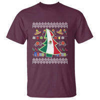 Mexican Christmas T Shirt Mexico Flag Xmas Tree Ugly Sweater - Wonder Print Shop